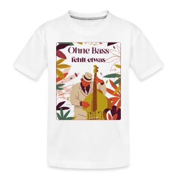 Onhe Bass - Kinder Premium Bio T-Shirt - Weiß - Vorne