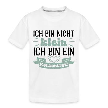 Je ne suis pas petite, je suis un concentré ! - T-shirt bio Premium Enfant - blanc - Devant