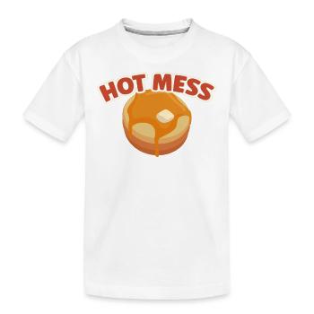 Pancake Lover Kids Chaud Mess - T-shirt bio Premium Enfant - blanc - Devant
