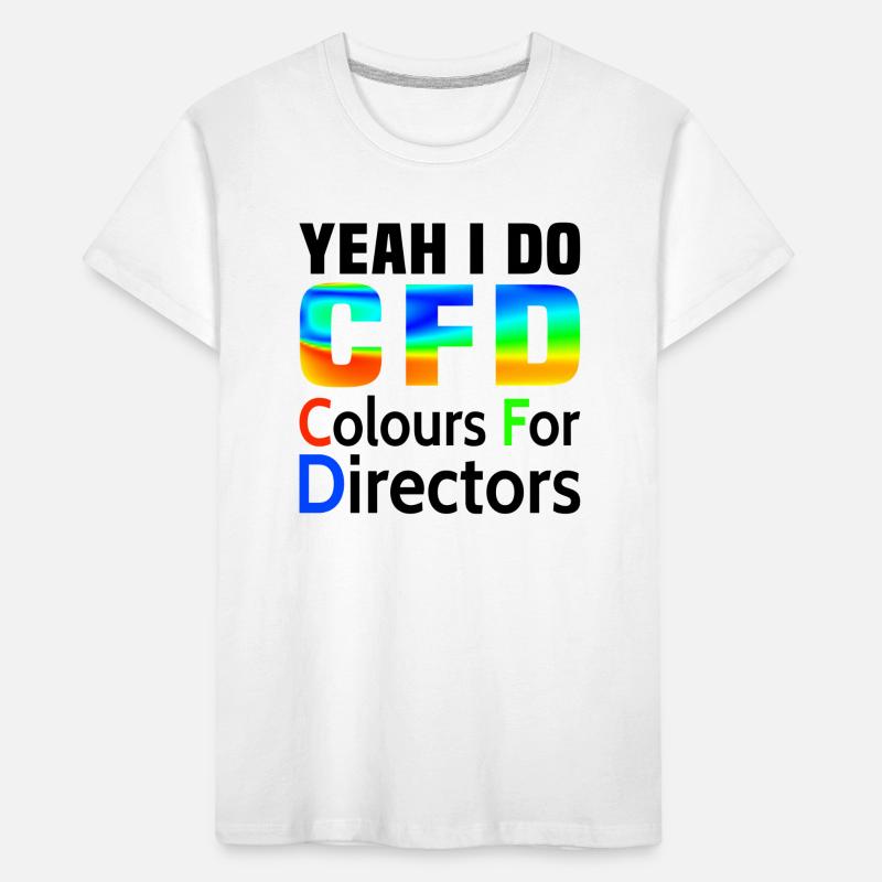 Ja ich mache CFD lustig Fluiddynamik Ingenieur Kinder Premium Bio T-Shirt