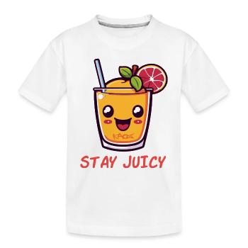 Jus fruité : restez juteux - T-shirt bio Premium Enfant - blanc - Devant