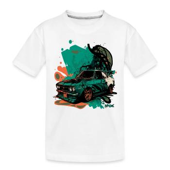 Japanese JDM Car Art - Kids' Premium Organic T-Shirt - white - Front
