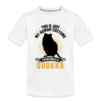 Nur ein Quokka Kostüm Beuteltier Quokka - Kinder Premium Bio T-Shirt - Weiß - Vorne
