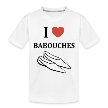 Hausschuhe Humor - Kinder Premium Bio T-Shirt - Weiß - Vorne