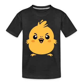 poussin - T-shirt bio Premium Enfant - noir - Devant