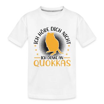 Je pense à Quokka Marsupial Quokka - T-shirt bio Premium Enfant - blanc - Devant
