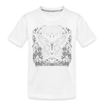 Papillon de noyau de fée - T-shirt bio Premium Enfant - blanc - Devant