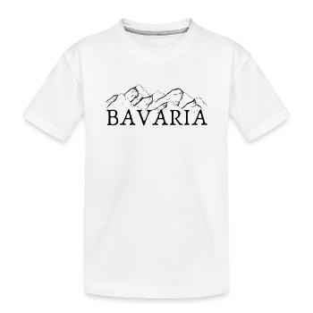 Montagnes de Bavière - T-shirt bio Premium Enfant - blanc - Devant
