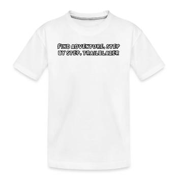 Randonnée - Trouvez l’aventure, étape par étape, - T-shirt bio Premium Enfant - blanc - Devant