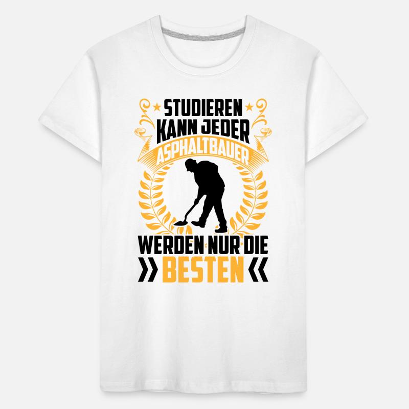 Constructeurs d’asphalte Constructeurs de routes T-shirt bio Premium Enfant
