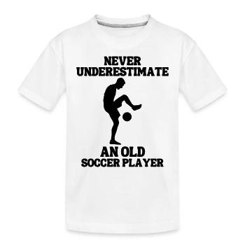 Fußballmannschaft Fußballdesign Fußballspieler - Kinder Premium Bio T-Shirt - Weiß - Vorne