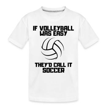 Volley-ball cadeau Volley-ball joueur de beach-volley - T-shirt bio Premium Enfant - blanc - Devant