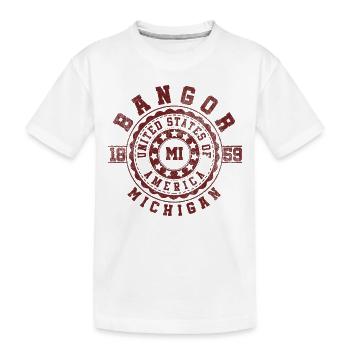 Bangor, MI | Michigan voyage & cadeau Souvenir - T-shirt bio Premium Enfant - blanc - Devant