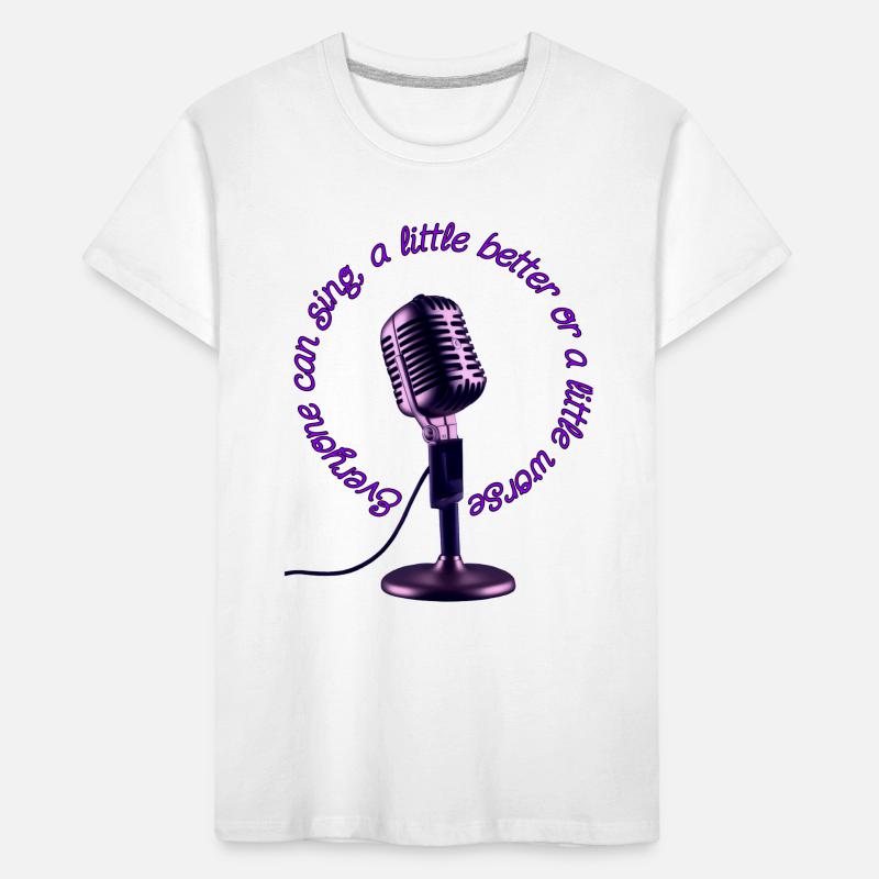 Everyone can sing Kids' Premium Organic T-Shirt