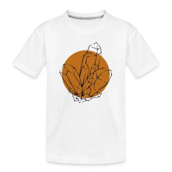 Lineart Géologue Stone Collector Minéral - T-shirt bio Premium Enfant - blanc - Devant