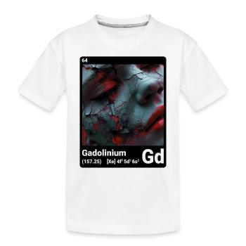 L’IA chez Gadolinium (bk) - T-shirt bio Premium Enfant - blanc - Devant
