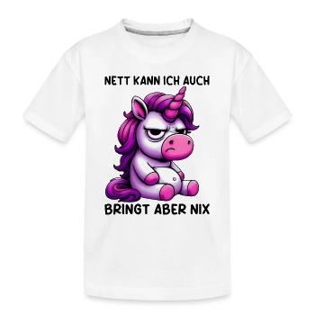 Sympa je peux aussi apporter mais rien n’apporte - T-shirt bio Premium Enfant - blanc - Devant