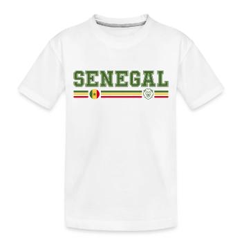 SENEGAL drapeau et emblème du Sénégal - T-shirt bio Premium Enfant - blanc - Devant
