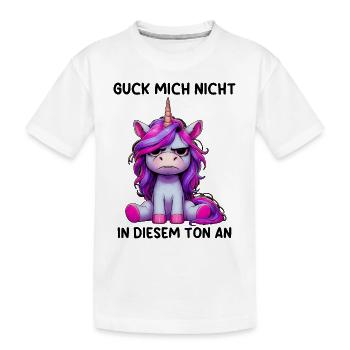 Ne me regarde pas sur ce ton - T-shirt bio Premium Enfant - blanc - Devant