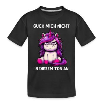 Ne me regarde pas sur ce ton - T-shirt bio Premium Enfant - noir - Devant