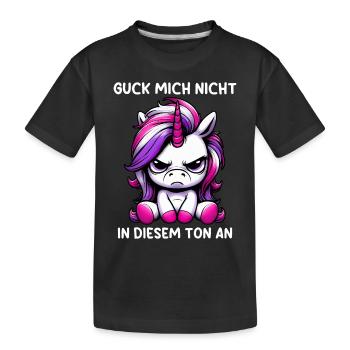 Ne me regarde pas sur ce ton - T-shirt bio Premium Enfant - noir - Devant