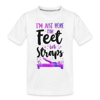 Pilates Instructor Teacher I'm - Kinder Premium Bio T-Shirt - Weiß - Vorne