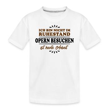 Pensionné Retraité Chanteur d’opéra - T-shirt bio Premium Enfant - blanc - Devant