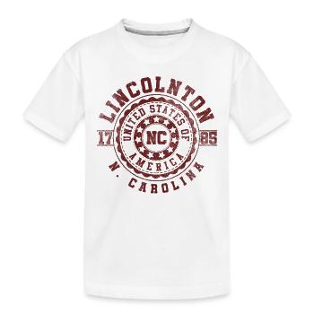 Lincolnton, Caroline du Nord | Cadeau de voyage en Caroline du Nord - T-shirt bio Premium Enfant - blanc - Devant