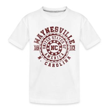 Waynesville, Caroline du Nord | Cadeau de voyage en Caroline du Nord - T-shirt bio Premium Enfant - blanc - Devant