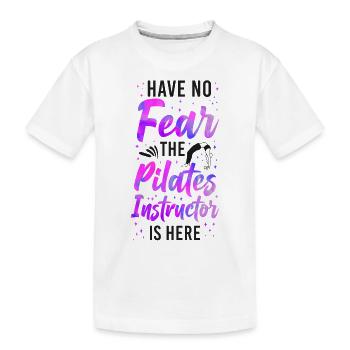 Instructeur de Pilates Enseignant N’ont Pas - T-shirt bio Premium Enfant - blanc - Devant