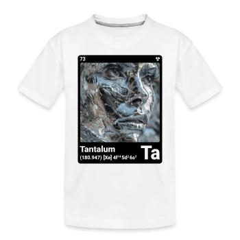 AI am Tantalum (bk) style element periodic fashion - Kids' Premium Organic T-Shirt - white - Front