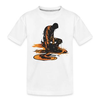 L’homme par temps chaud fond - T-shirt bio Premium Enfant - blanc - Devant