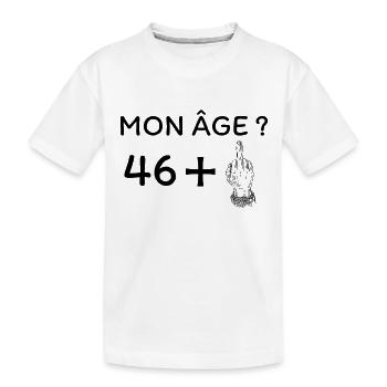 mon âge 47 - T-shirt bio Premium Enfant - blanc - Devant