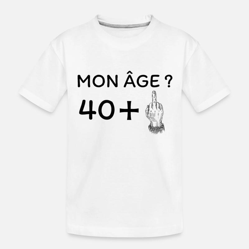 mon âge 41 - T-shirt bio Premium Enfant - blanc