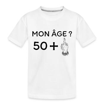 mon âge 51 - T-shirt bio Premium Enfant - blanc - Devant