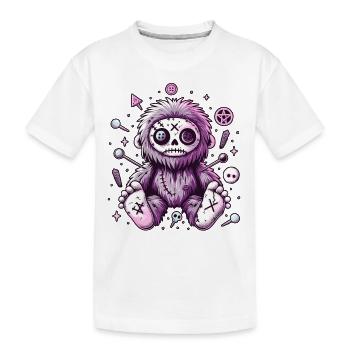 Kawaii Pastel Goth Bigfoot - T-shirt bio Premium Enfant - blanc - Devant