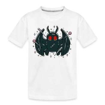 Cute Mothman - Kinder Premium Bio T-Shirt - Weiß - Vorne