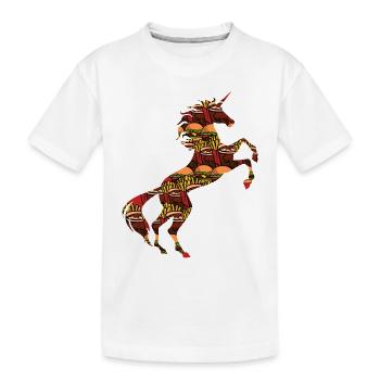 Junk Food Unicorn TShirt Unhealthy Foods Magical - Kids' Premium Organic T-Shirt - white - Front