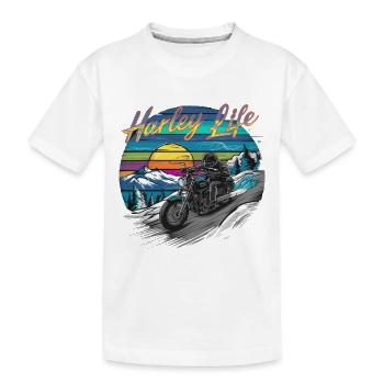 VÉLOS D’AVENTURE - T-shirt bio Premium Enfant - blanc - Devant
