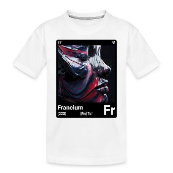 AI am Francium (bk) mode périodique style - T-shirt bio Premium Enfant - blanc - Devant