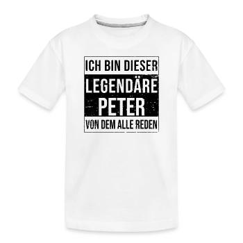 Je suis cette légende pour Peter - T-shirt bio Premium Enfant - blanc - Devant