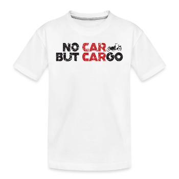 Pas une voiture, mais un vélo cargo Cargobike - T-shirt bio Premium Enfant - blanc - Devant