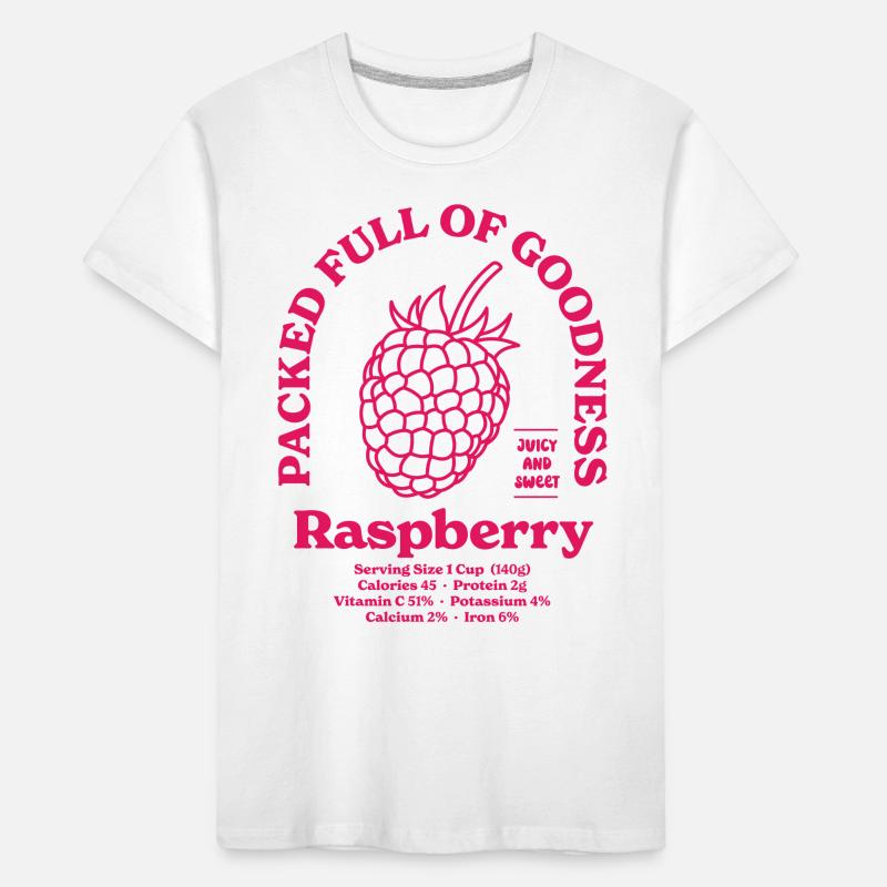 Raspberry Nutritional Kids' Premium Organic T-Shirt