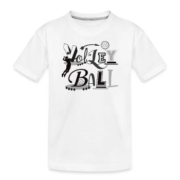 Volleyball Ball Volleyballer Sports Volleyball - Kinder Premium Bio T-Shirt - Weiß - Vorne