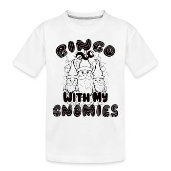 Bingo avec mes gnomies Bingo amusant - T-shirt bio Premium Enfant - blanc - Devant