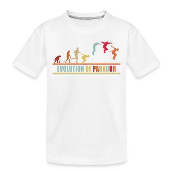 Freerunning Freerunner Hindernisparkour laufen - Kinder Premium Bio T-Shirt - Weiß - Vorne