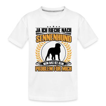 Odeur de bouvier de bouvier suisse - T-shirt bio Premium Enfant - blanc - Devant