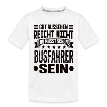 Chauffeur de bus Meilleur chauffeur de bus Chauffeur de bus disant - T-shirt bio Premium Enfant - blanc - Devant