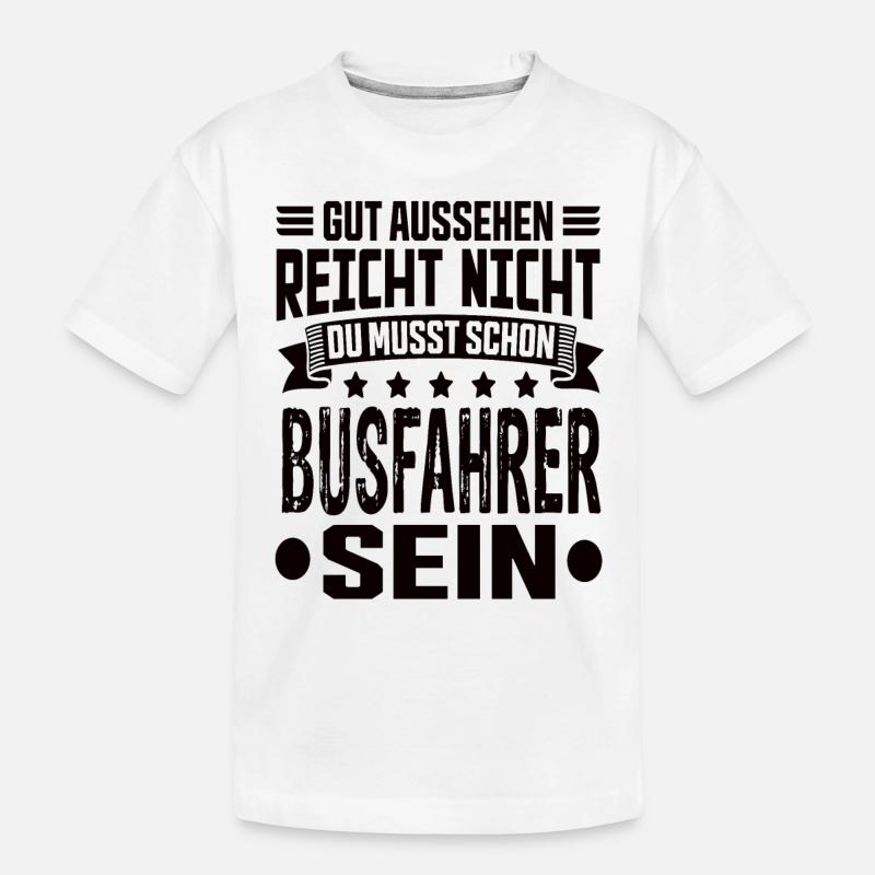 Busfahrer Bus Bester Busfahrer Busfahrer Spruch - Kinder Premium Bio T-Shirt - Weiß
