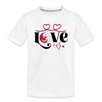 Volleyball-Love Volleyball Ball Volleyballer - Kinder Premium Bio T-Shirt - Weiß - Vorne